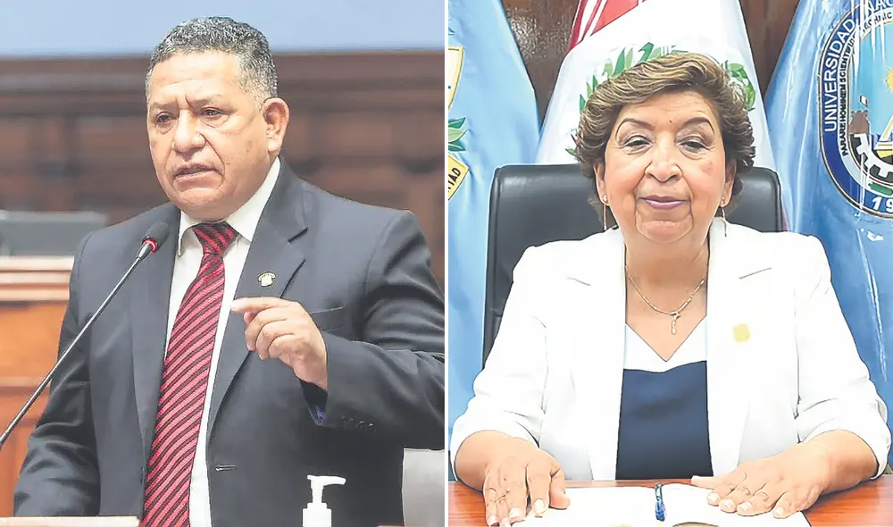 Bajo indagaciones. Legislador Esdras Medina y rectora Arcelia Rojas ahora tendrán que responder sobre el contrato mutuo de sus hijos en el Congreso y la universidad. Foto: difusión Bajo indagaciones. Legislador Esdras Medina y rectora Arcelia Rojas ahora tendrán que responder sobre el contrato mutuo de sus hijos en el Congreso y la universidad. Foto: difusión