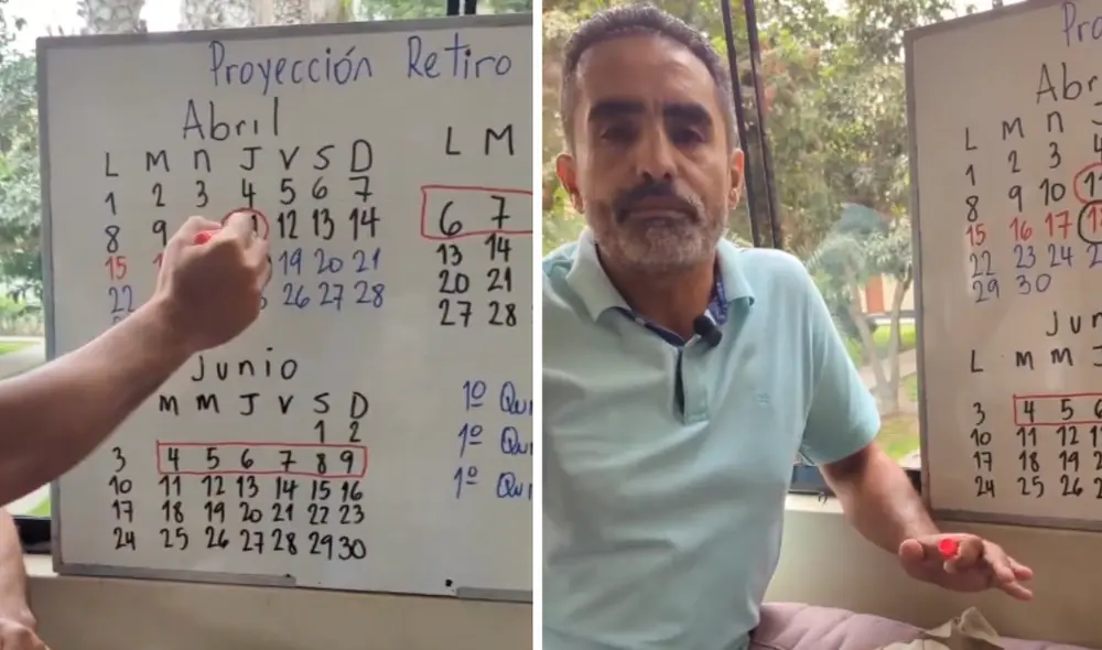 Según las aproximaciones de Fernando Llanos, el registro para el retiro de la AFP comenzará el 6 de mayo. Foto: composición LR/Fernando Llanos/captura de X Según las aproximaciones de Fernando Llanos, el registro para el retiro de la AFP comenzará el 6 de mayo. Foto: composición LR/Fernando Llanos/captura de X