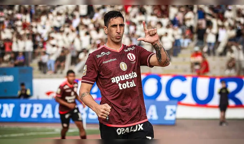 Diego Dorregaray lleva tres goles en la Liga 1 2024 con Universitario. Foto: GLR.