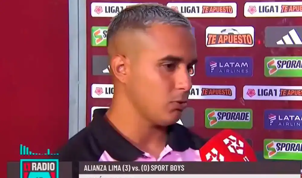 Jesús Barco vio la expulsión en los minutos finales tras una doble amarilla. Foto: captura/L1MAX Jesús Barco vio la expulsión en los minutos finales tras una doble amarilla. Foto: captura/L1MAX