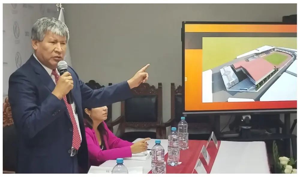 La presidenta Boluarte otorgó S/100 millones al gobernador Oscorima para la rehabilitación del estadio Cuna de la Libertad Americana.