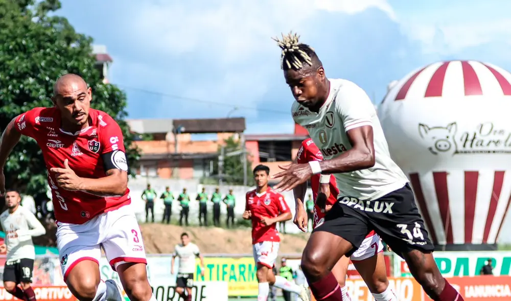 Universitario visitó a Unión Comercio en el estadio IPD de Moyobamba. Foto: Liga de Fútbol Profesional