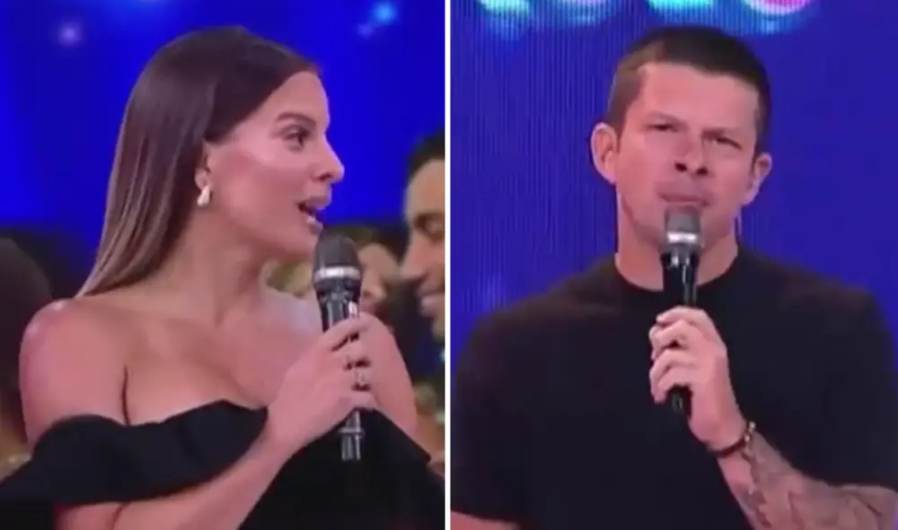 Mario Hart y Alejandra Baigorria se reencontraron en televisión. Foto: composición LR/América TV