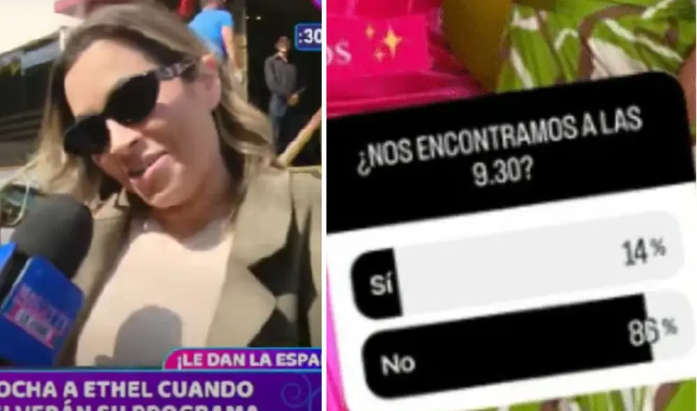 Ethel Pozo sufrió un gran rechazo de la audiencia tras pelea pública con Natlie Vértiz. Composicón LR/Captura ATV/Ethel Pozo/Instagram