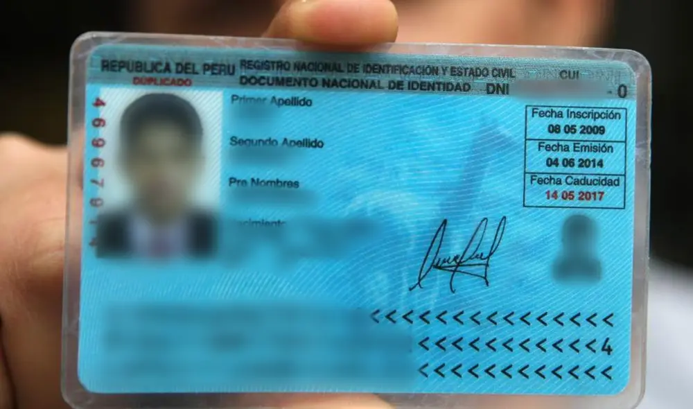 La renovación del DNI es cada ocho años. Foto: Andina