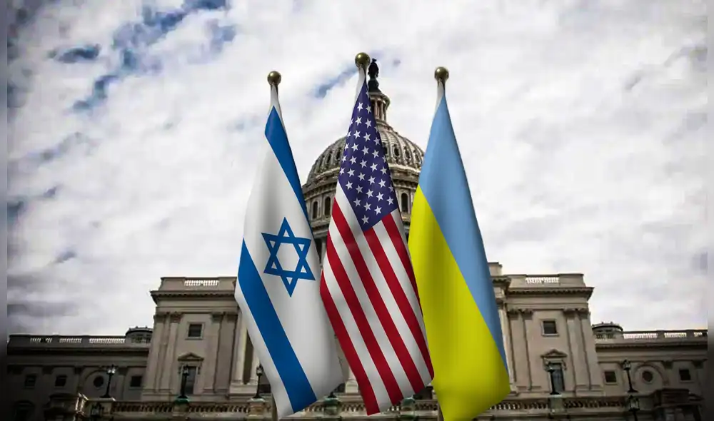 Congreso de los Estados Unidos destinará ayuda financiera de Ucrania e Israel luego de 3 meses de espera. Foto: Composición LR | ABC | Free 3D