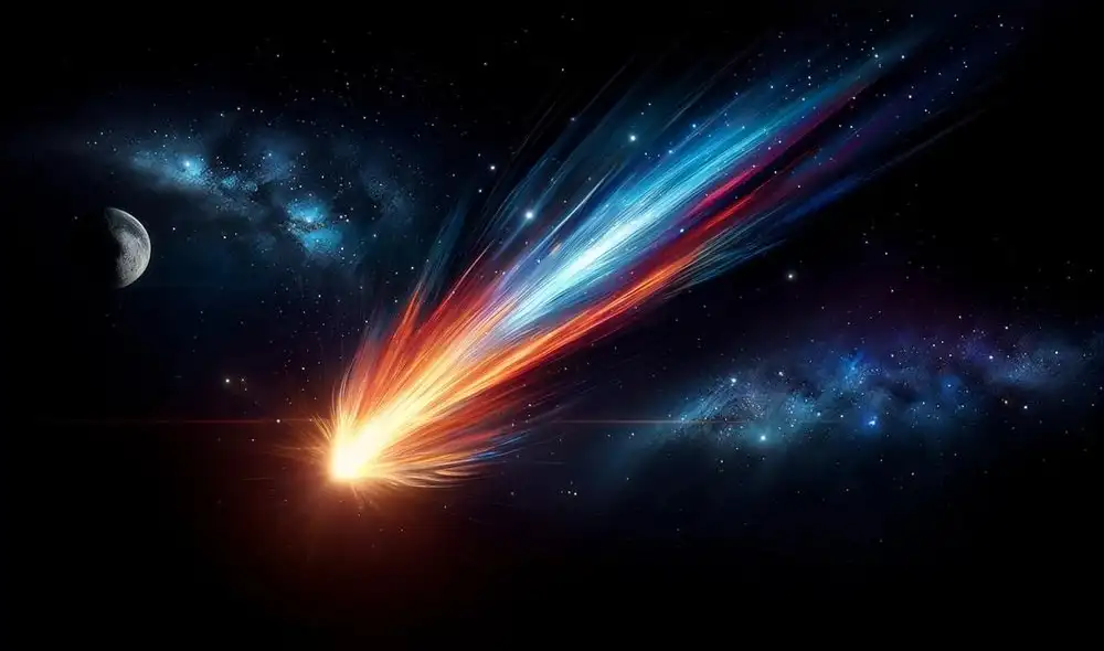 El cometa era Diablo es uno de los eventos más esperados en México por los ciudadanos. Foto: IA El cometa era Diablo es uno de los eventos más esperados en México por los ciudadanos. Foto: IA