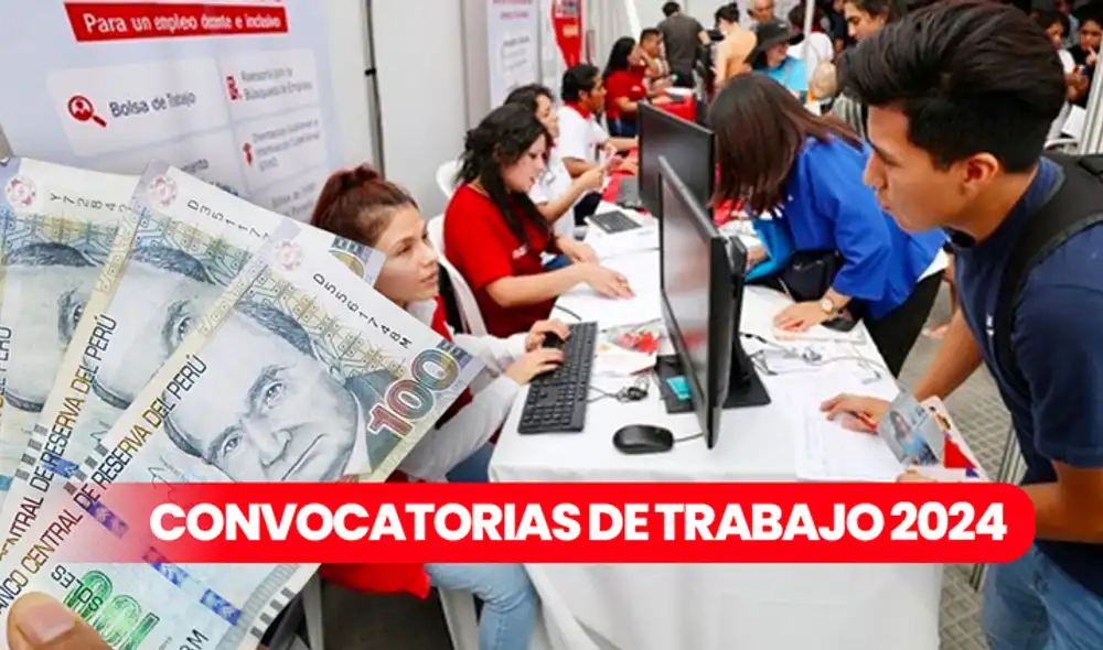 Convocatoria de trabajo cuarta semana de abril. Composición: La República/Andina Convocatoria de trabajo cuarta semana de abril. Composición: La República/Andina