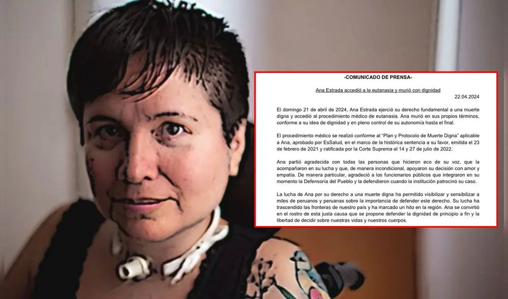 Ana Estrada cumplió su último deseo de vida. Foto: composición La República/El Peruano Ana Estrada cumplió su último deseo de vida. Foto: composición La República/El Peruano