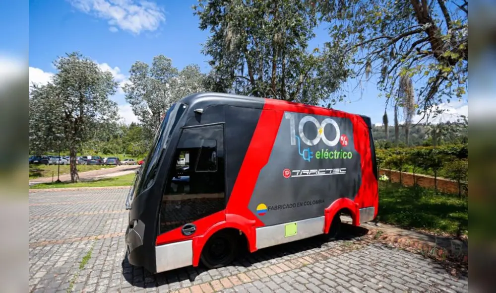 El primer vehículo eléctrico de carga fabricado en Colombia se pensó y diseñó para solucionar problemas ecológicos de las grandes ciudades. Foto: Latam Green