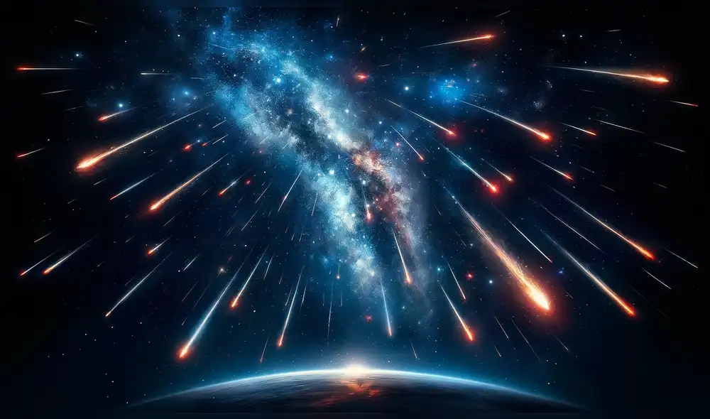 Desde el domingo 21 de abril se podrán ver diferentes eventos astronómicos en el cielo. Imagen: IA