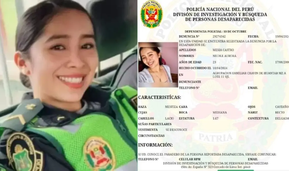 Según imágenes de cámaras de seguridad, Nicole Mesia abordó un mototaxi hacia la Divpol Este 1. Foto: Facebook Acepol