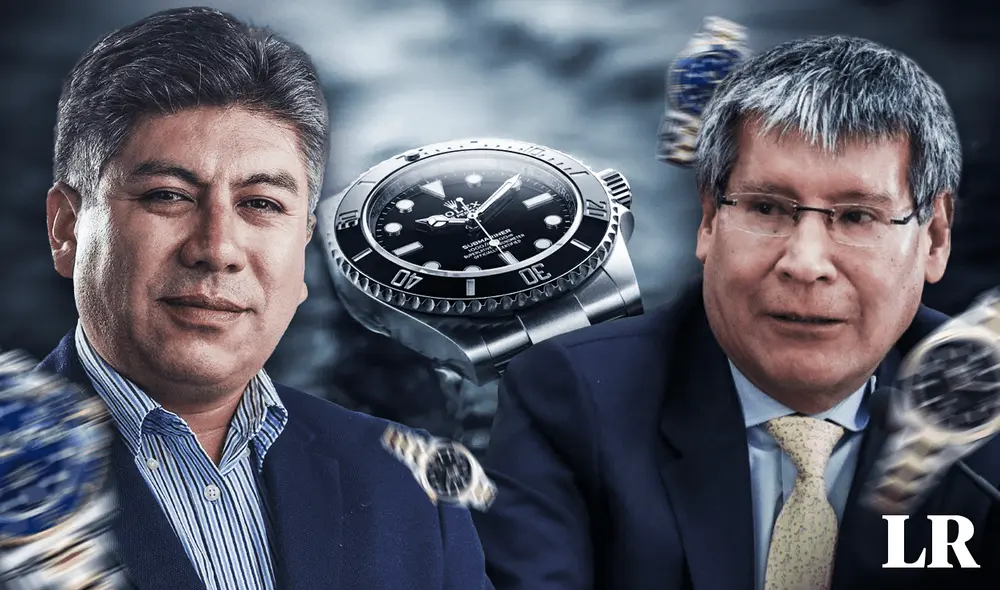 Wilfredo Oscorima primero le entregó el Rolex a Salcedo y luego preguntó si quería comprárselo. Foto: composición de Fabrizio Oviedo/La República