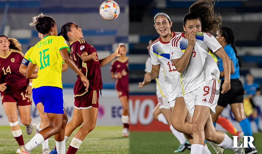La selección venezolana clasificó al hexagonal final del Sudamericano Femenino Sub-20 como tercera de su grupo. Foto: composición LR / FVF