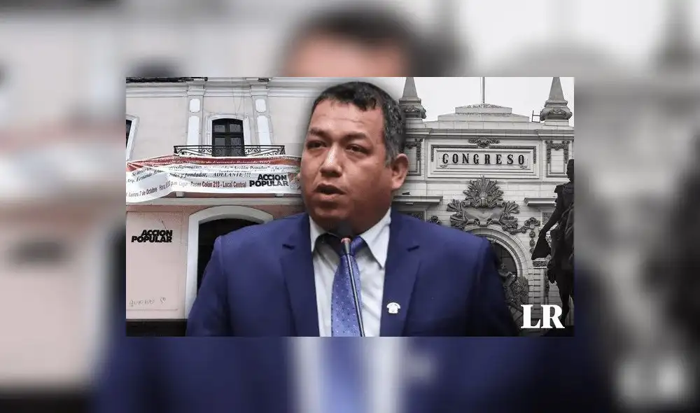 Darwin Espinoza asumió la vocería de la bancada de Acción Popular en agosto del 2023. Foto: composición LR Darwin Espinoza asumió la vocería de la bancada de Acción Popular en agosto del 2023. Foto: composición LR