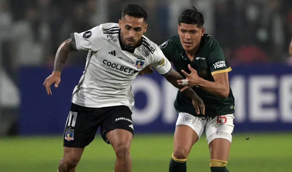 Alianza Lima visitó a Colo Colo en Santiago por la Copa Libertadores. Foto: AFP