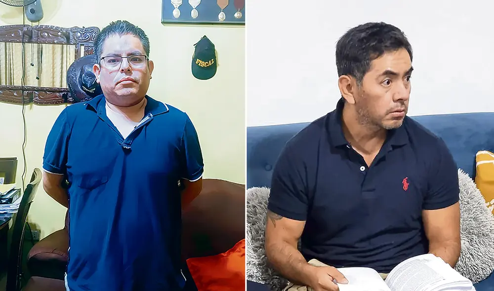 Los exasesores Miguel Girao y Abel Hurtado fueron arrestados por haber ejecutado acciones ilícitas ordenadas por su exjefa, la suspendida fiscal Patricia Benavides. Foto: difusión Los exasesores Miguel Girao y Abel Hurtado fueron arrestados por haber ejecutado acciones ilícitas ordenadas por su exjefa, la suspendida fiscal Patricia Benavides. Foto: difusión