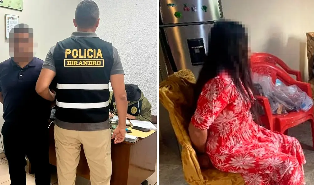 Policía detenido fue capturado junto con su esposa. Foto: composición LR/PNP