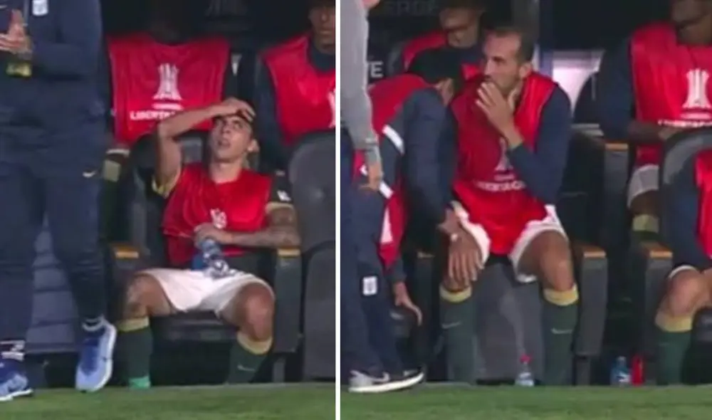 Los futbolistas de Alianza Lima quedaron sorprendidos por la jugada de su compañero. Foto: composición LR/captura de ESPN 5