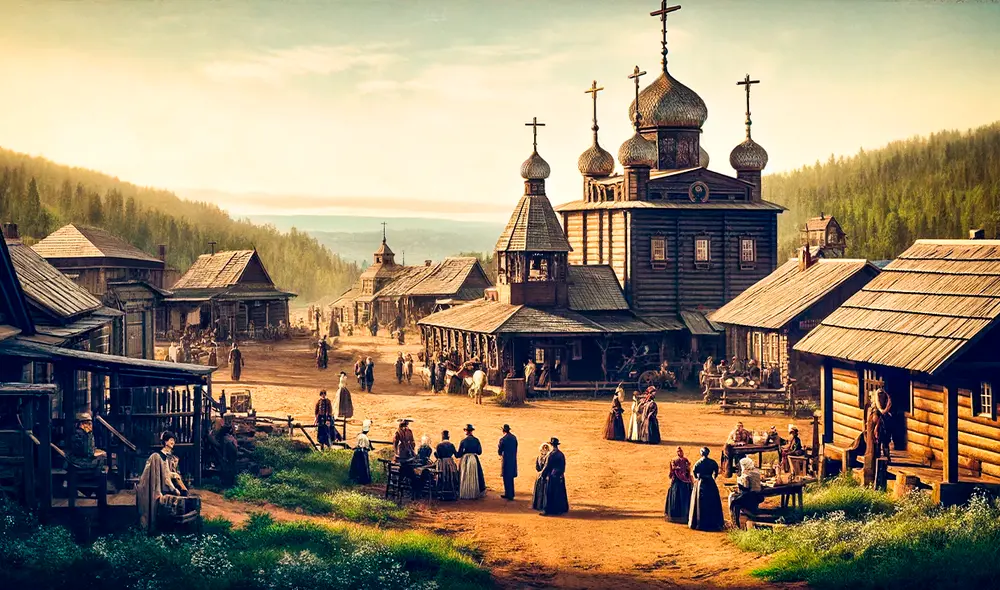 La colonia que no tuvo tanta población y fue denominada Rússkaya Amérika tras la llegada de Rusia a zonas de US. Foto: IA La colonia que no tuvo tanta población y fue denominada Rússkaya Amérika tras la llegada de Rusia a zonas de US. Foto: IA