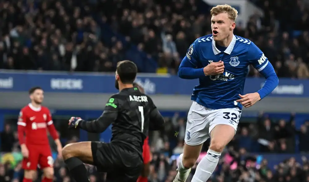 Liverpool enfrentó a Everton en el clásico de Merseyside por la Premier League. Foto: AFP