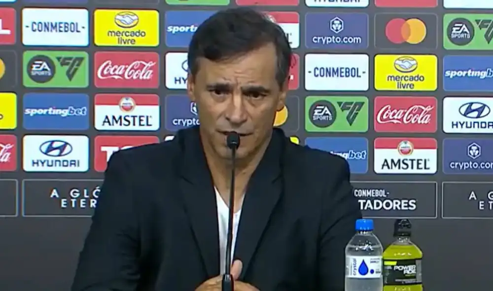 Fabián Bustos fue oficializado como nuevo entrenador de Universitario a finales del 2023. Foto: captura ESPN