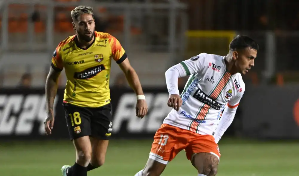 Barcelona SC recibió a Sao Paulo en Ecuador por la Copa Libertadores. Foto: AFP