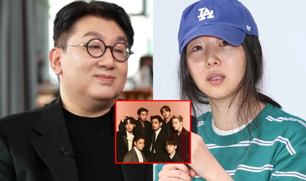 Min Hee Jin no se guardó nada en conferencia de prensa sobre su caso con Hybe y Bang Si Hyuk, el creador de BTS. Foto: composición LR/Hybe/Naver Min Hee Jin no se guardó nada en conferencia de prensa sobre su caso con Hybe y Bang Si Hyuk, el creador de BTS. Foto: composición LR/Hybe/Naver