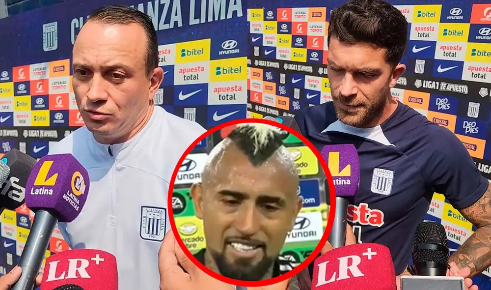 Arturo Vidal criticó el planteamiento de Alianza Lima en la Libertadores. Foto: composición GLR