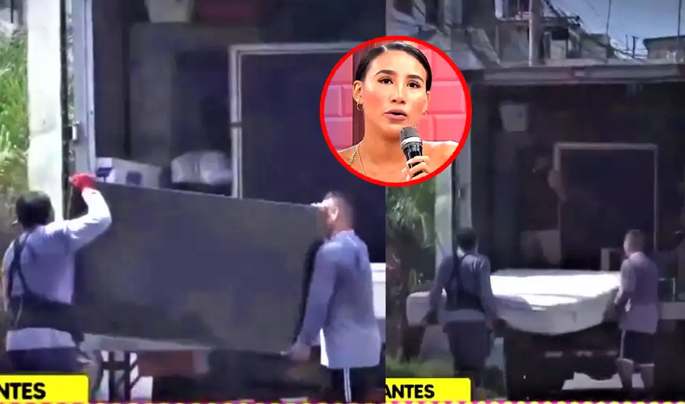 Samahara Lobatón se encuentra actualmente esperando su segundo hijo. Foto: composición LR/Willax Tv/América TV - Video: Willax TV