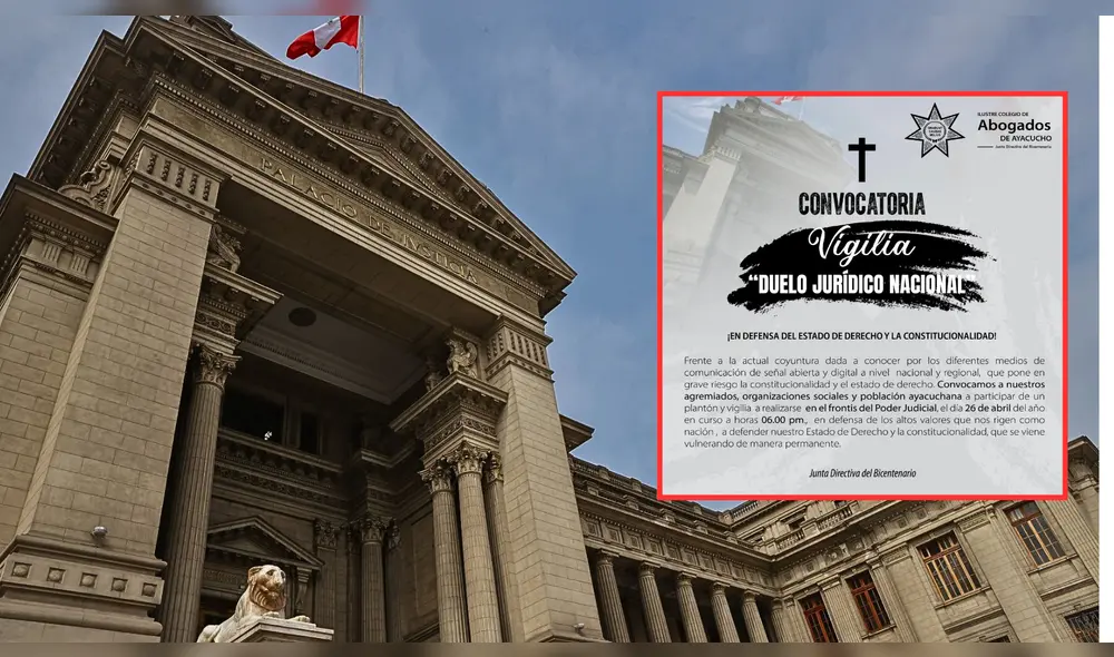 Vigilia se realizará en el frontis del Poder Judicial y se estima que diferentes organizaciones sociales se reúnan para mostrar su oposición ante la resolución del TC. Foto: composición LR/Andina. Vigilia se realizará en el frontis del Poder Judicial y se estima que diferentes organizaciones sociales se reúnan para mostrar su oposición ante la resolución del TC. Foto: composición LR/Andina.