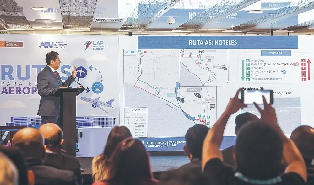 Avance. Las rutas que llevarán a pasajeros hacia el aeropuerto y conectarán con el tren.  Foto: difusión
