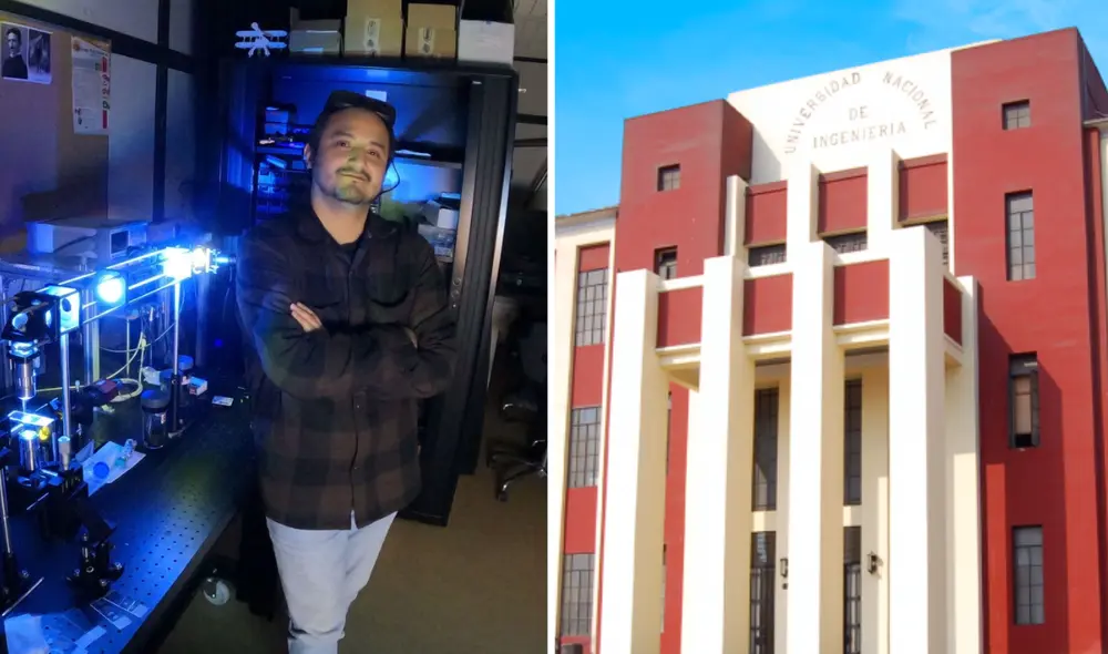 La Beca Alberto Benavides de la Quintana fue otorgada por el Patronato de la UNI, y gracias a ella Juan pudo cursar su máster en el extranjero. Foto: composición LR/ Andina/ UNI