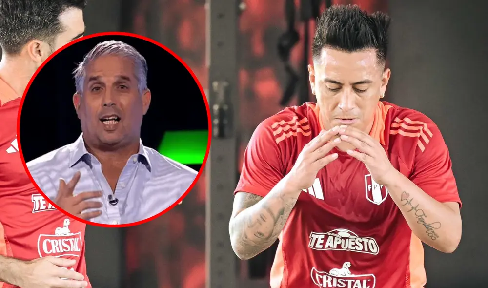 Christian Cueva fue mundialista con la selección peruana en Rusia 2018. Foto: composición LR/Movistar Deportes/FPF