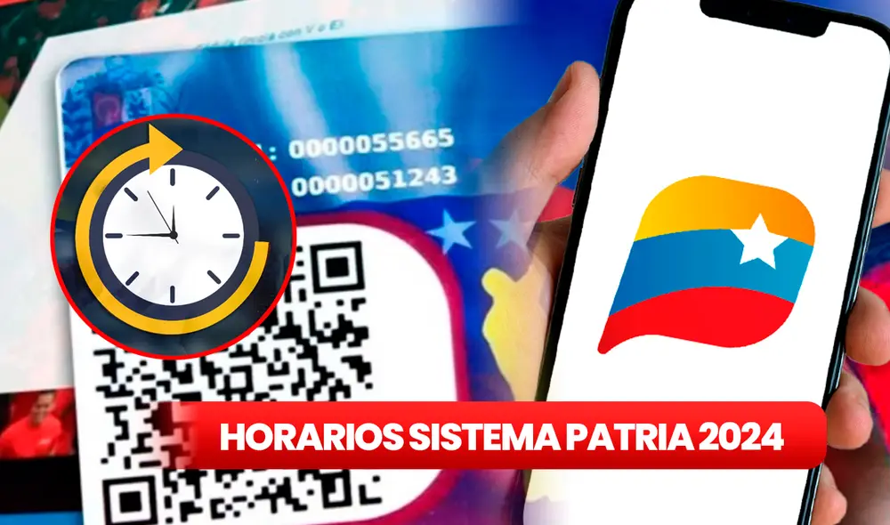 El Sistema Patria reveló sus horarios de mantenimiento durante el 2024. Foto: composición LR/Carnet de la Patria. El Sistema Patria reveló sus horarios de mantenimiento durante el 2024. Foto: composición LR/Carnet de la Patria.
