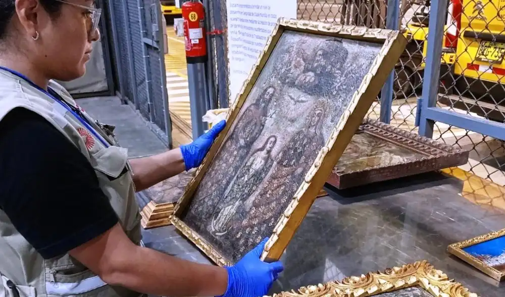 El Mincul impidió la salida de pinturas al exterior. Foto: difusión