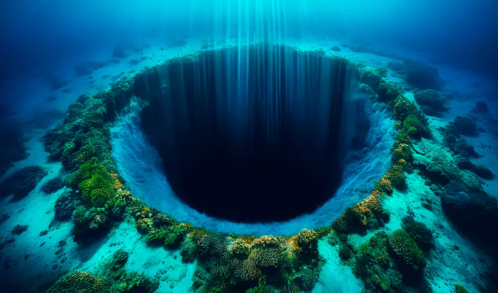 El agujero azul más profundo del mundo está en Yucatán, estado de México. El agujero azul más profundo del mundo está en Yucatán, estado de México.