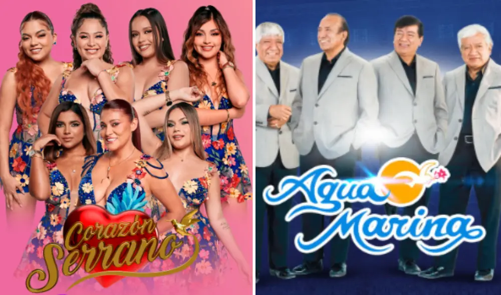 Los mejores artistas brillarán en la capital peruana. Foto: composición LR/Instagram/Corazón Serrano/Agua Marina