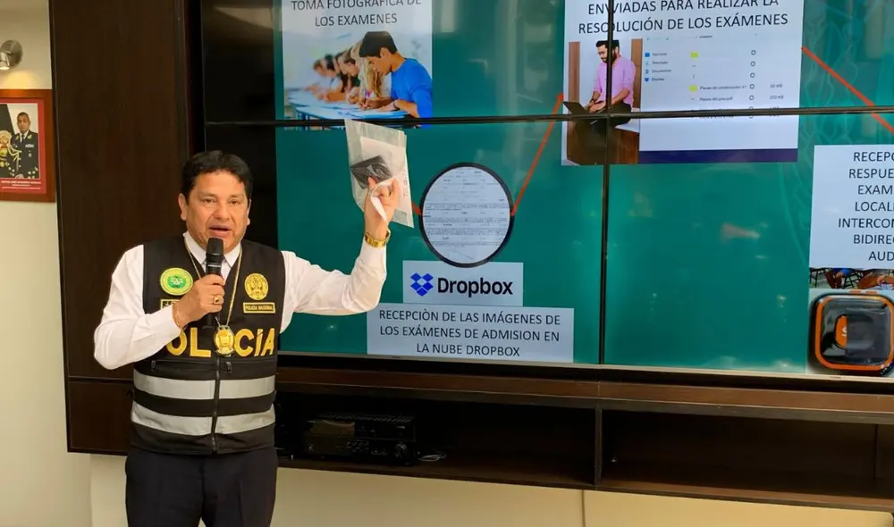 Agente PNP explica cómo operó la mafia de ingreso a la UNFV. Foto: Fiorella Alvarado/La República