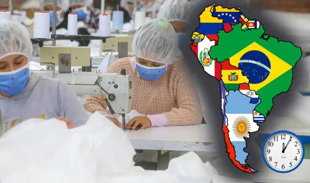 Colombia también está en proceso de reducir su jornada laboral a 42 horas semanales. Foto: composición LR/Andina