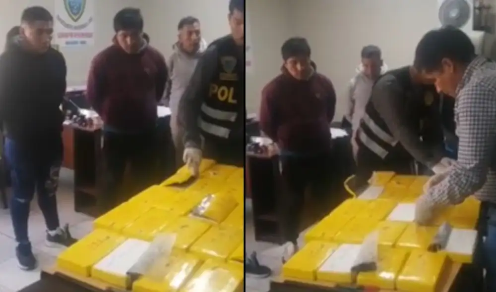 Investigados por presunto tráfico ilícito de droga. Foto: Latina