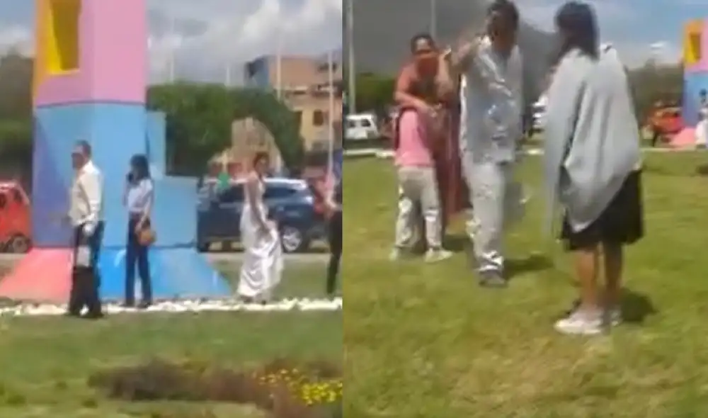 Los insectos atacaron a los asistentes cuando la última pareja se iba a jurar amor eterno. Foto: La República