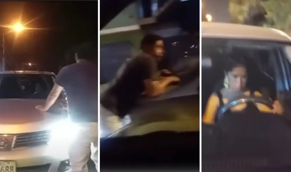 Sujeto fue arrastrado por dos cuadras. Foto: composición LR/captura de Panamericana Sujeto fue arrastrado por dos cuadras. Foto: composición LR/captura de Panamericana