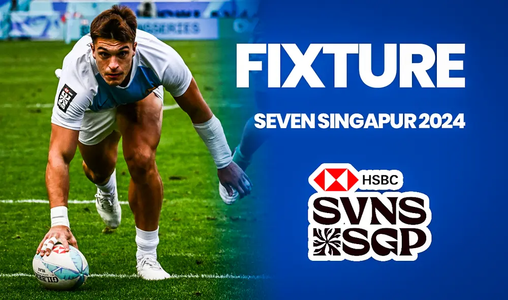 Según su fixture, los Pumas 7 jugarán su primer partido en el Seven Singapur 2024 en la madrugada del viernes 3 de mayo. Foto: composición LR/AFP Según su fixture, los Pumas 7 jugarán su primer partido en el Seven Singapur 2024 en la madrugada del viernes 3 de mayo. Foto: composición LR/AFP