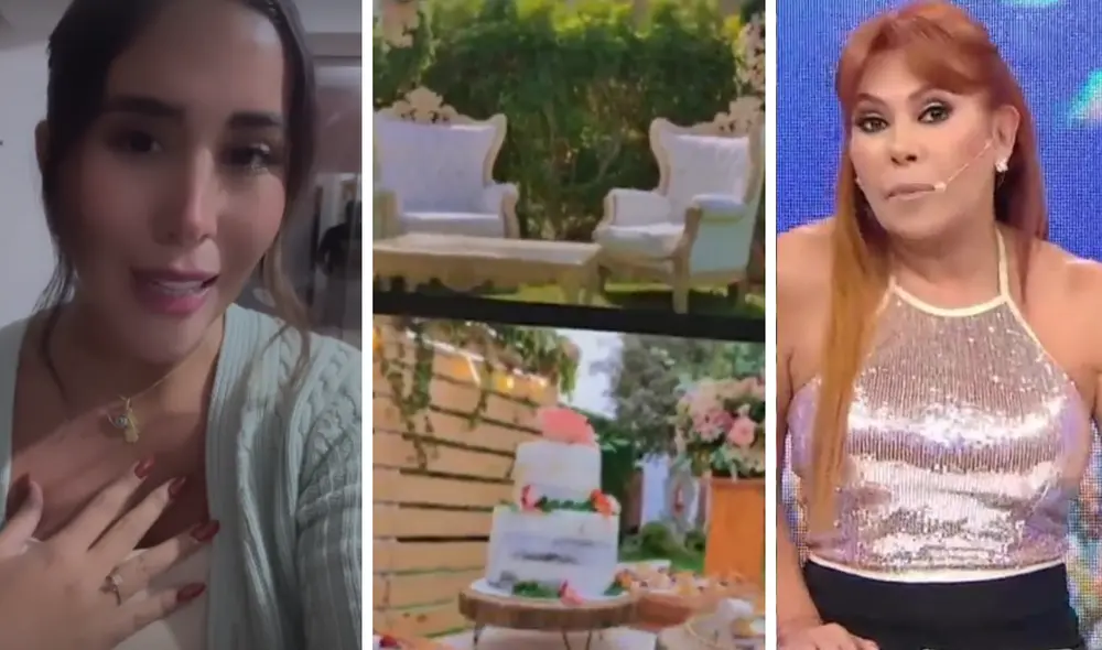 Melissa Paredes se mostró indignada en redes sociales. Foto: composición LR/Instagram/Melissa Paredes/ATV/Magaly TV, la firme