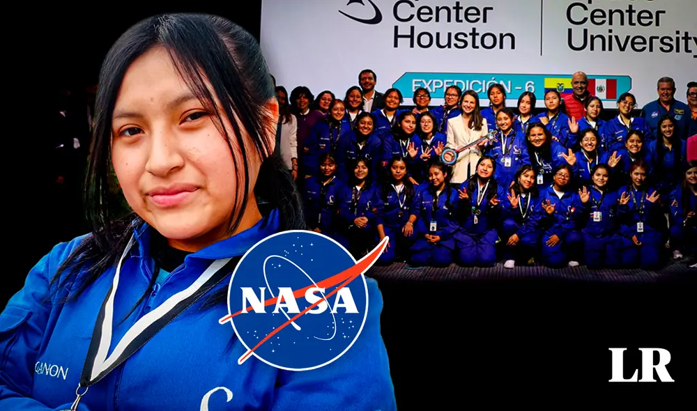 Mariela Ocón Ramos compartió en las instalaciones de la NASA con jóvenes de distintos países de América. Foto: composición LR/Scheila Tolentino/She is Astronauta