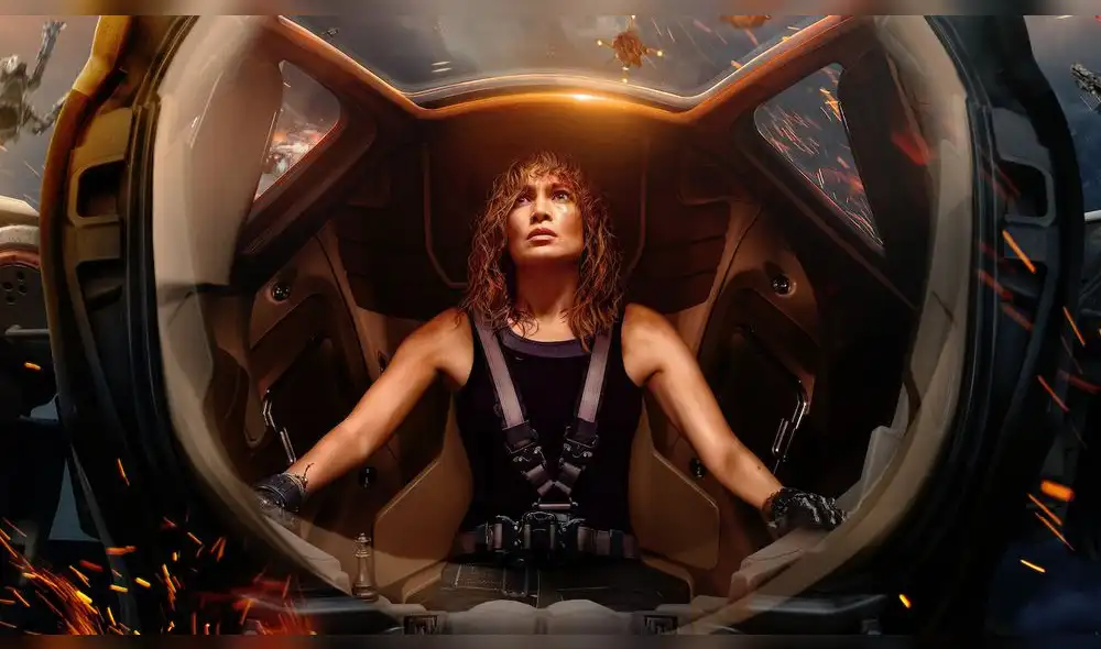 Jennifer Lopez en una escena de 'Atlas'