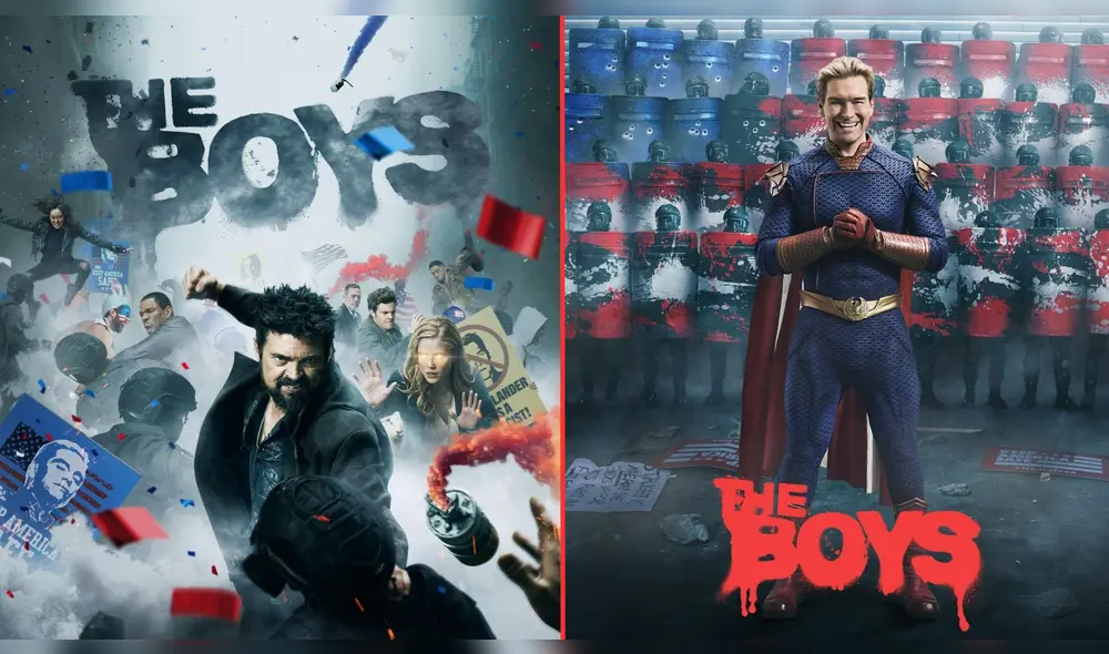 A través de su cuenta oficial, 'The Boys' publicó los nuevos afiches de la serie. Foto: composición/LR/theboys