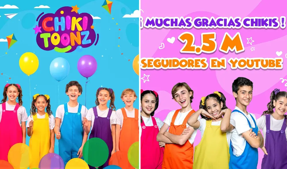 Chiki Toonz está conformado por 5 niños que han tomado clases de baile, canto y música. Foto: composición LR/Instagram/Chiki Toonz