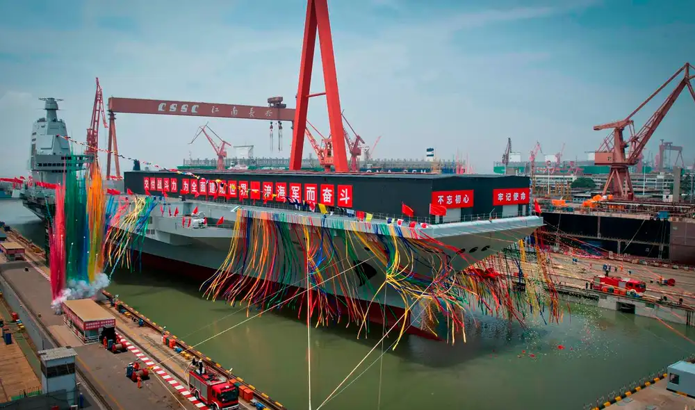 El Fujian es el buque más grande que ha tenido la marina china en su historia. Foto: CNN
